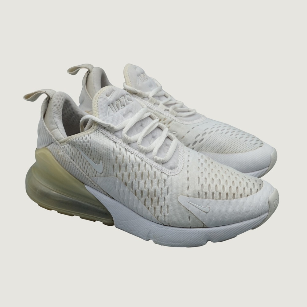 Nike Air Max 270 AH8050-101 Size 8 White Running Athletic Sneakers